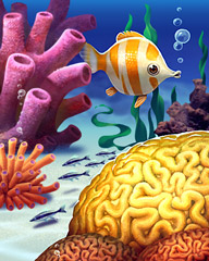 Plenty of Brain Power Badge - Quinn's Aquarium
