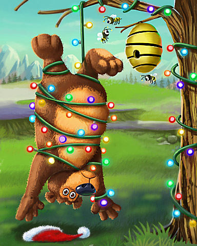 Tumble Bees HD Holiday Blues Badge