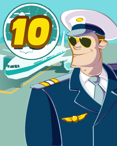 Rank 10 Badge - First Class Solitaire HD