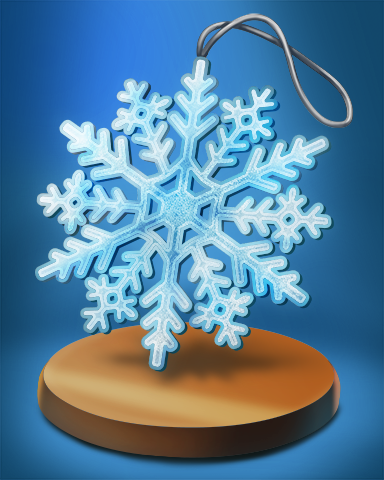 Poppit! HD Snow Flake Badge