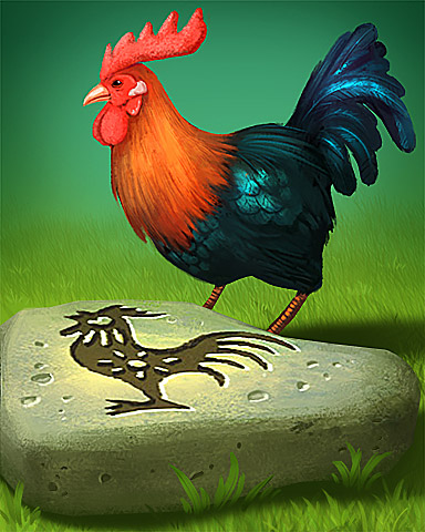 Mahjong Garden HD Rooster Booster Badge