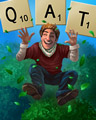 SCRABBLE Letter Jumper Badge