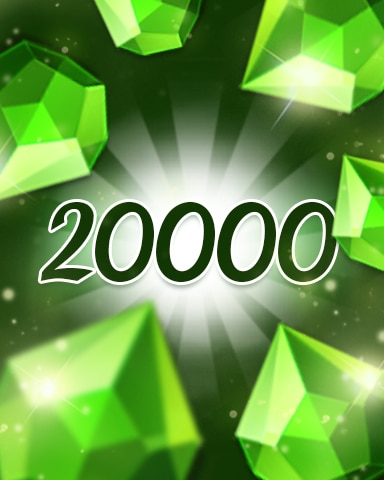 Green Jewels 20000 Badge - Jewel Academy