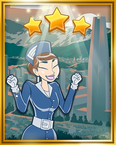 Santiago, Chile Extended Stay World Class Badge - Jet Set Solitaire