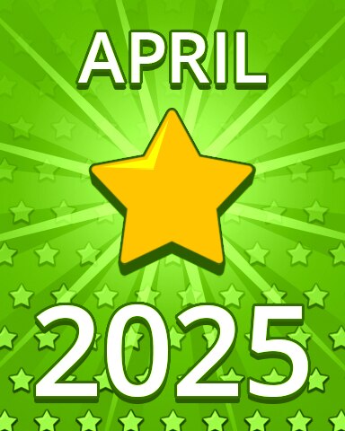 Pogo Daily Sudoku All Stars April 2025 Badge