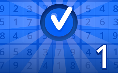 Beginner 1 Badge - Pogo Daily Sudoku