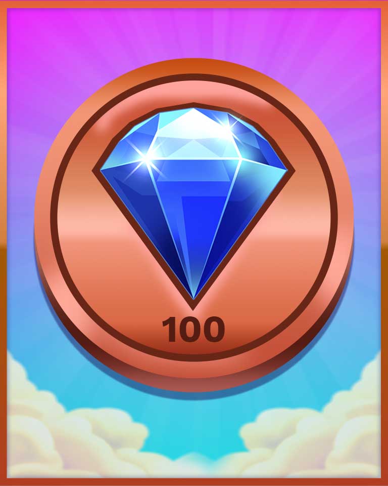 Bronze Victor Badge - Bejeweled Stars