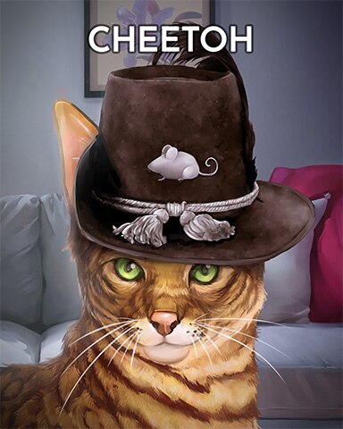 Cheetoh Cats In Hats Badge - World Class Solitaire HD