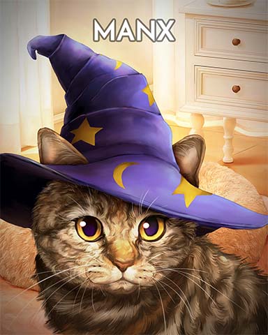 Manx Cats In Hats Badge - Mahjong Safari HD
