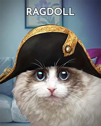 Ragdoll Cats In Hats Badge - First Class Solitaire HD