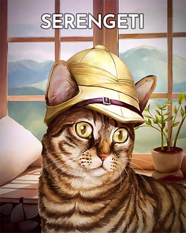 Serengeti Cats In Hats Badge - Word Whomp HD
