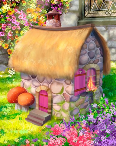 Fairy Tale Shed Colorful Sheds Badge - Mahjong Garden HD