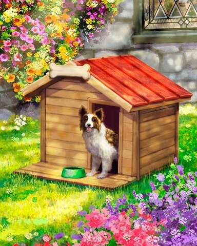 Fancy Dog House Colorful Sheds Badge - Jungle Gin HD