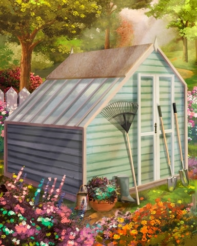 Saltbox Garden Shed Colorful Sheds Badge - World Class Solitaire HD