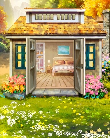Guest House Colorful Sheds Badge - World Class Solitaire HD