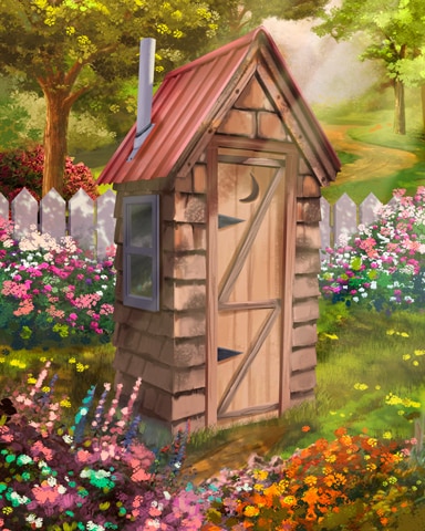 Shingle Outhouse Colorful Sheds Badge - World Class Solitaire HD