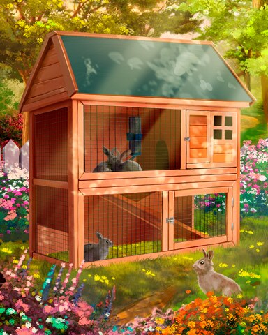 Rabbit Hutch Colorful Sheds Badge - First Class Solitaire HD