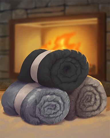 Cozy Blanket Cozy Chalet Badge - Mahjong Safari HD