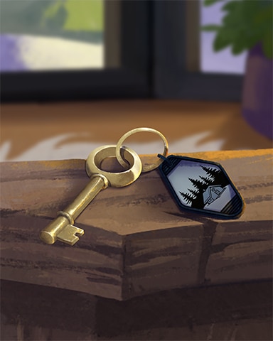 Room Key Cozy Chalet Badge - Rainy Day Spider Solitaire HD