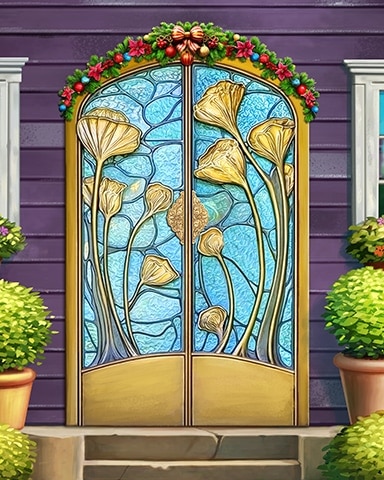 Gorgeous Gold Decorated Doors Badge - Quinn's Aquarium