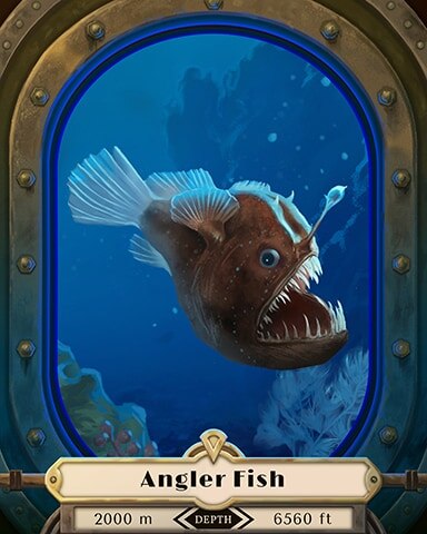 Angler Fish Deep Sea Creatures Badge - Word Whomp HD
