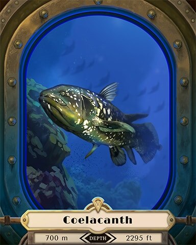 Coelacanth Deep Sea Creatures Badge - Quinn's Aquarium