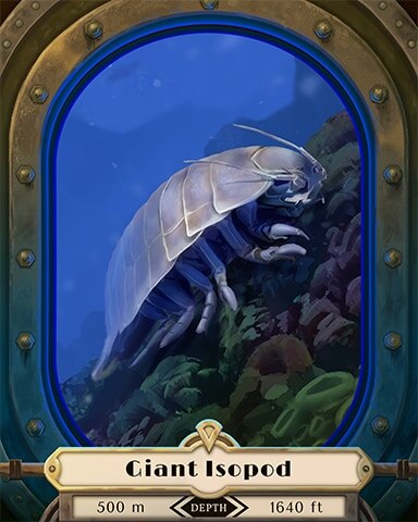 Giant Isopod Deep Sea Creatures Badge - First Class Solitaire HD