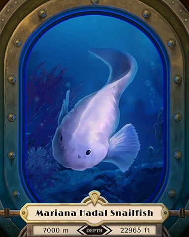 Mariana Hadal Snailfish Deep Sea Creatures Badge - Spades HD