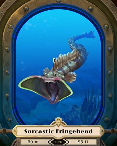 Sarcastic Fringehead Deep Sea Creatures Badge - Canasta HD