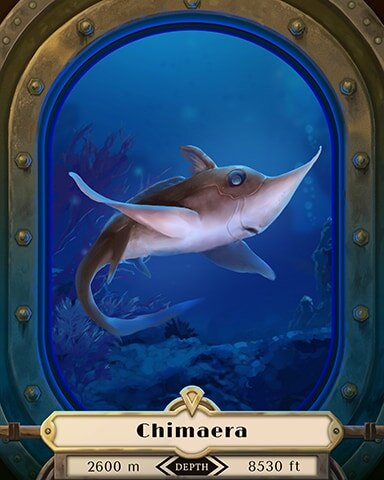 Chimaera Deep Sea Creatures Badge - First Class Solitaire HD