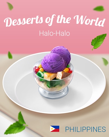 Halo-Halo World Dessert Badge - First Class Solitaire HD