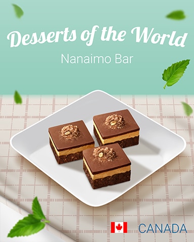 Nanaimo Bar World Dessert Badge - A Way With Words
