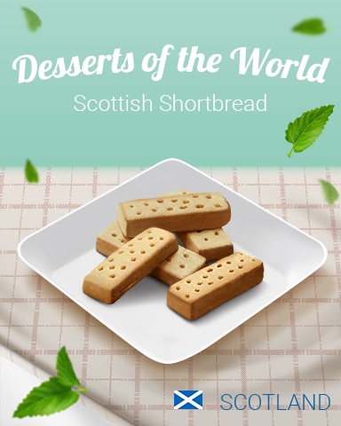 Scottish Shortbread World Dessert Badge - Turbo 21 HD