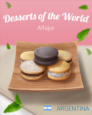 Alfajor World Dessert Badge - Pogo Mini-Golf