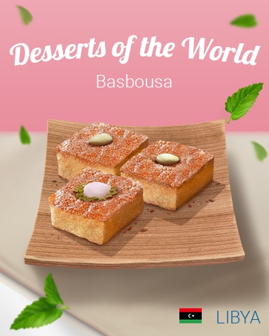 Basbousa World Dessert Badge - First Class Solitaire HD