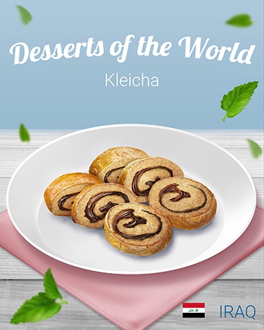Kleicha World Dessert Badge - Bookworm HD