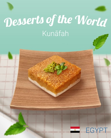 Kunāfah World Dessert Badge - Poppit! HD