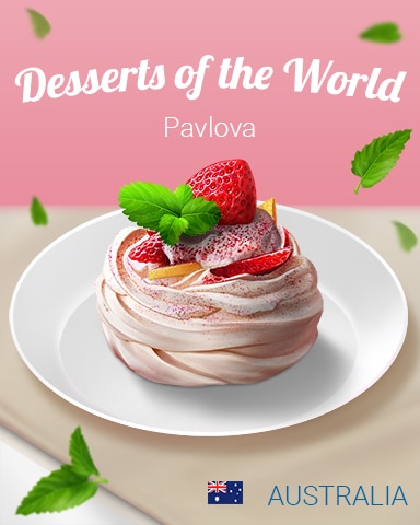 Pavlova World Dessert Badge - Jungle Gin HD