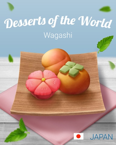 Wagashi World Dessert Badge - Word Search Daily HD