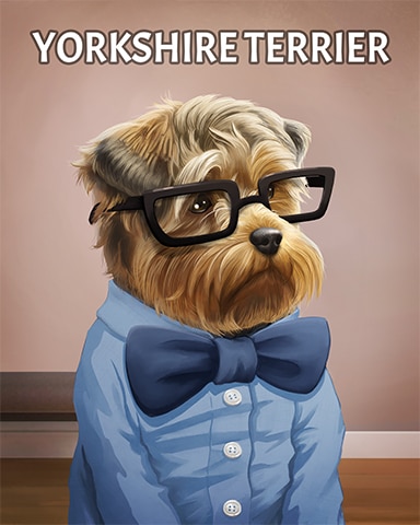 Mahjong Sanctuary Yorkshire Terrier Dogs in Disguise Badge