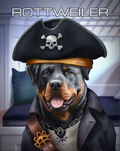 Canasta HD Rottweiler Dogs in Disguise Badge