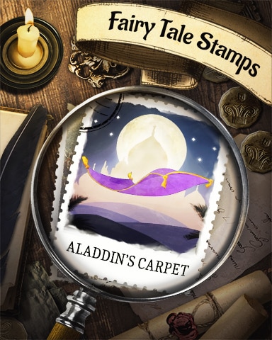 Aladdin's Carpet Fairy Tale Badge - Tri-Peaks Solitaire HD