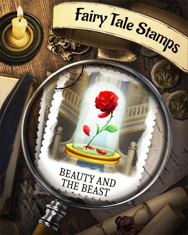 Beauty and the Beast Fairy Tale Badge - First Class Solitaire HD