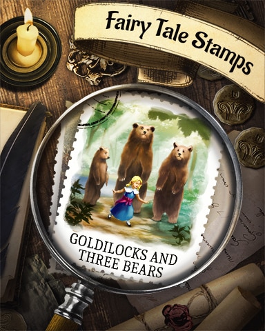 Goldilocks and the Three Bears Fairy Tale Badge - Poppit! HD