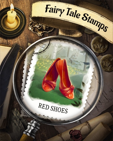 The Red Shoes Fairy Tale Badge - World Class Solitaire HD