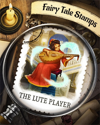 The Lute Player Fairy Tale Badge - Poppit! Bingo