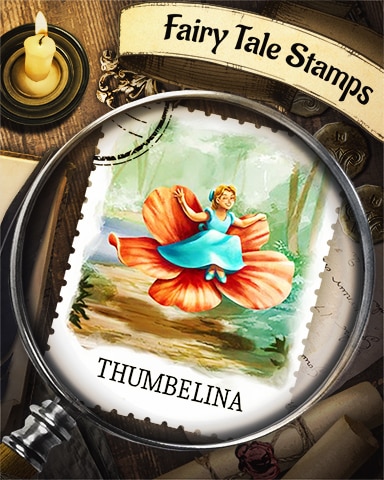 Thumbelina Fairy Tale Badge - Tri-Peaks Solitaire HD