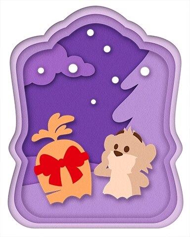Gifts for Nestor Holiday Cards Badge - Word Whomp HD