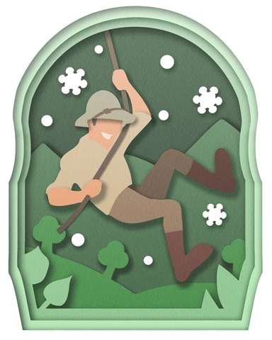 Tex Snow Swinging Holiday Cards Badge - Tri-Peaks Solitaire HD