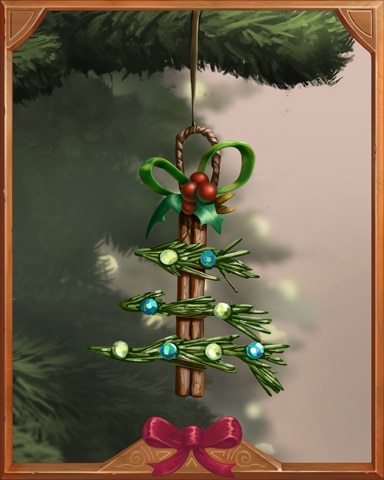 Cinnamon Rosemary Tree Holiday Ornaments Badge - Canasta HD